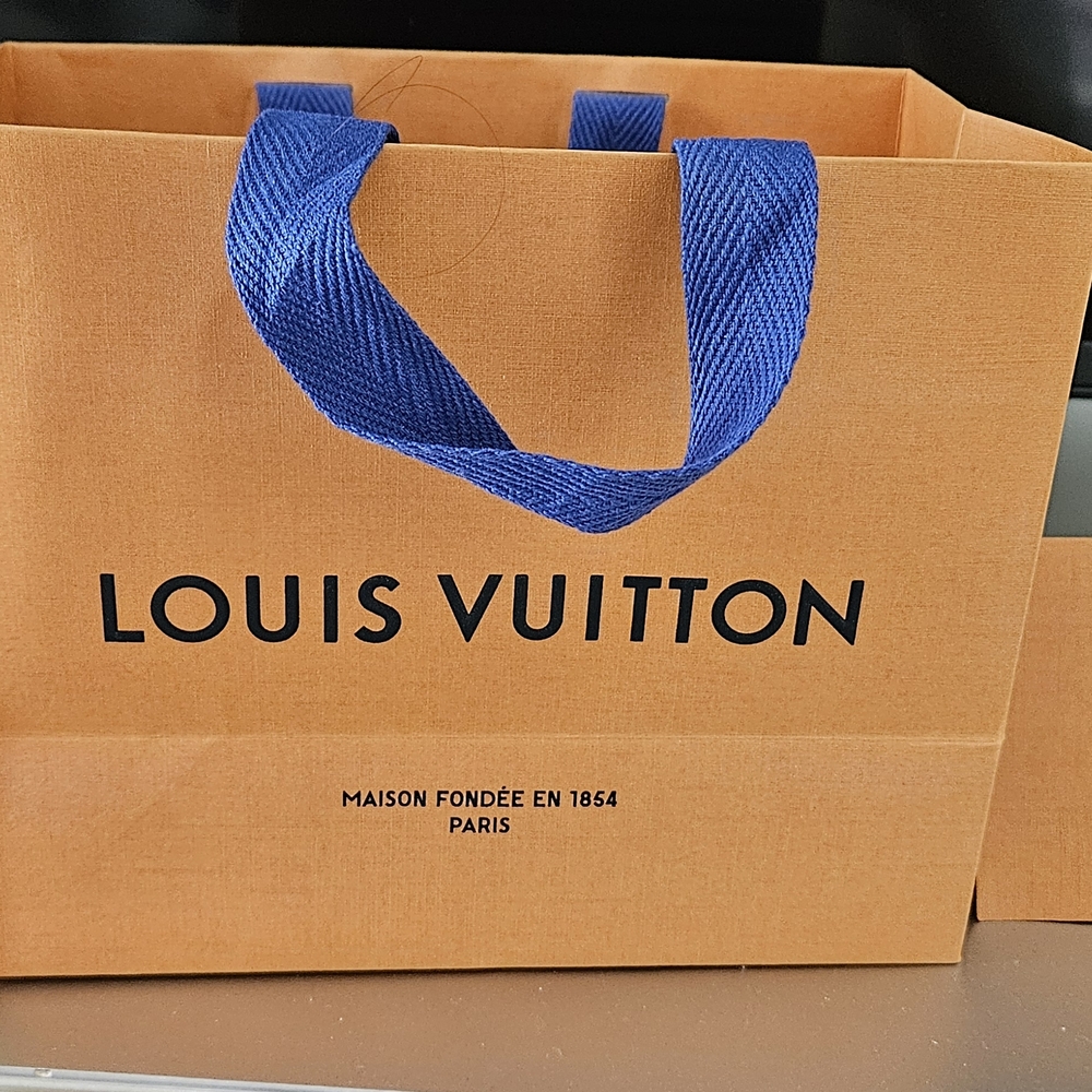 Louis Vuitton Orange Gift Bag From ROME, ITALY.